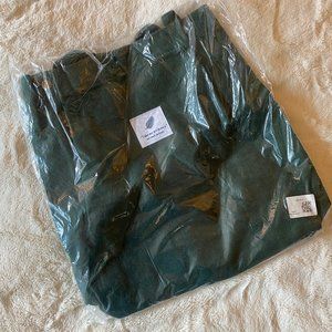 Notebook Therapy Green Corduroy Tote